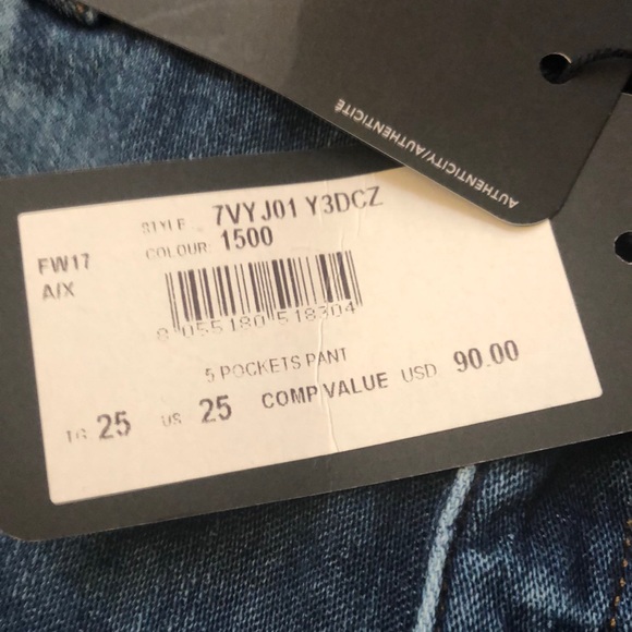 Armani Exchange women jeans size 25 R - Picture 3 of 6